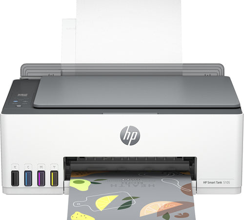 HP Smart Tank 5105 All-in-One Printer, Color, Printer for Home and home office, Print, copy, scan, Wireless; High-volume printer tank; Print from phone or tablet; Scan to PDF HP Smart Tank 5105 All-in-One Printer, Color, Printer for Home and home office, Print, copy, scan, Wireless; High-volume printer tank; Print from phone or tablet; Scan to PDF